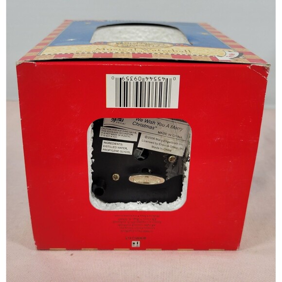 Mary Engelbreit Musical Snow Globe We Wish You a Merry Christmas Enesco 2006 NIB - Picture 2 of 5